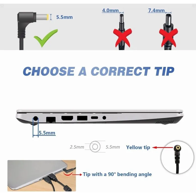 CARGADOR TOSHIBA ORIGINAL 65WATTS