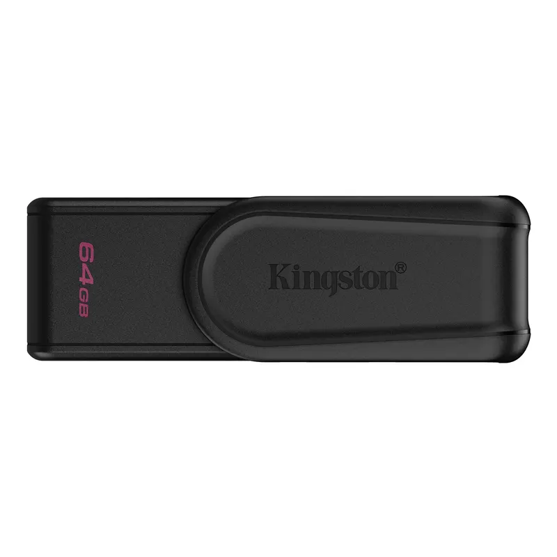 Kingston, USB DataTraveler Exodia S, Con tapa giratoria, Negra DTXS/64GB