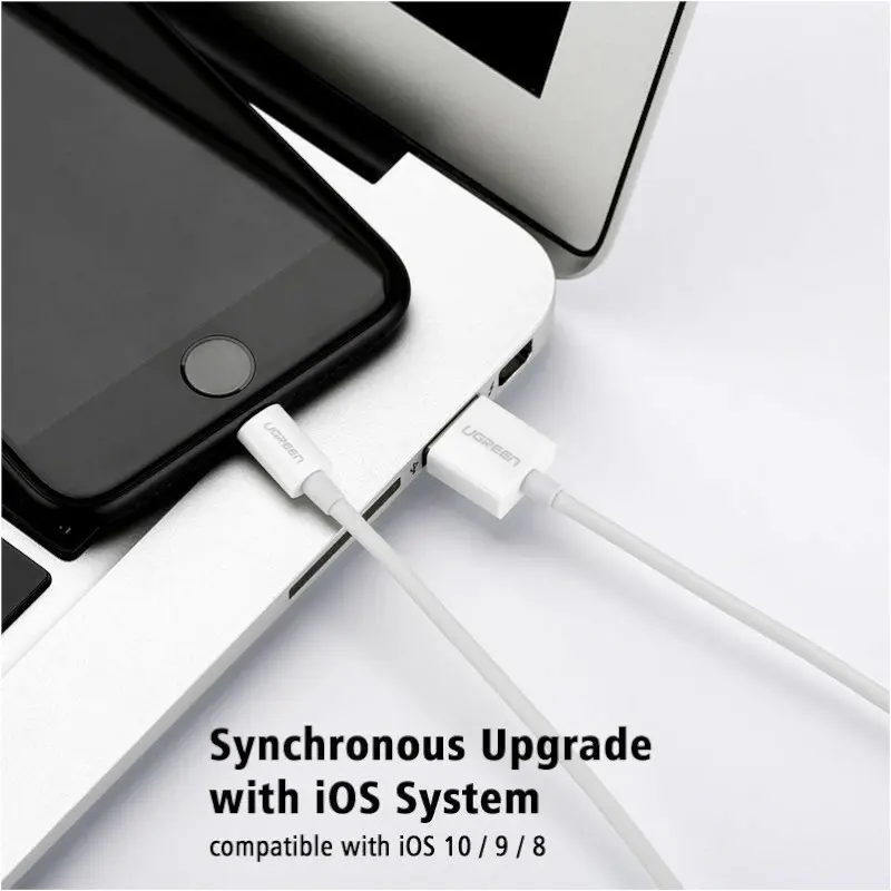 Cable Usb A Lightning 1M Blanco Us155 Ugreen