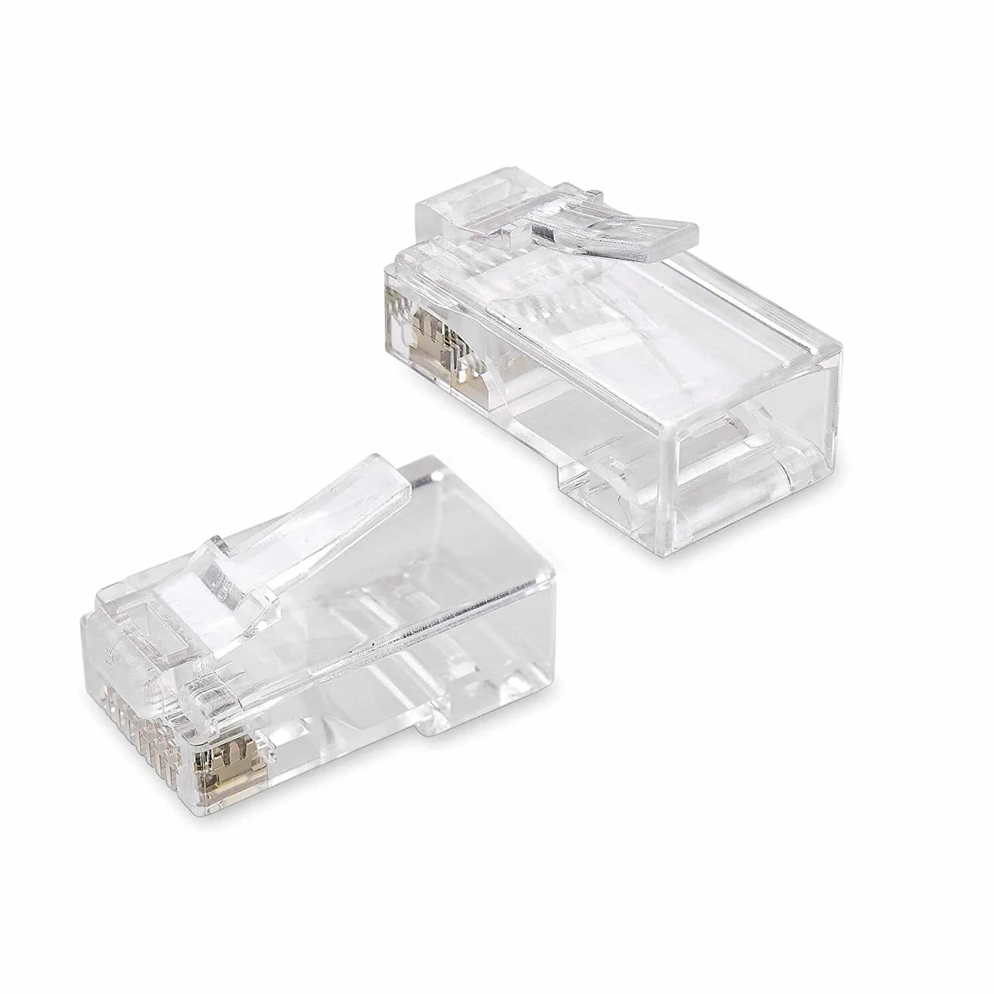 CONECTORES PASANTES CAT6 RJ45 | PAQUETE DE 100 AD3099WT