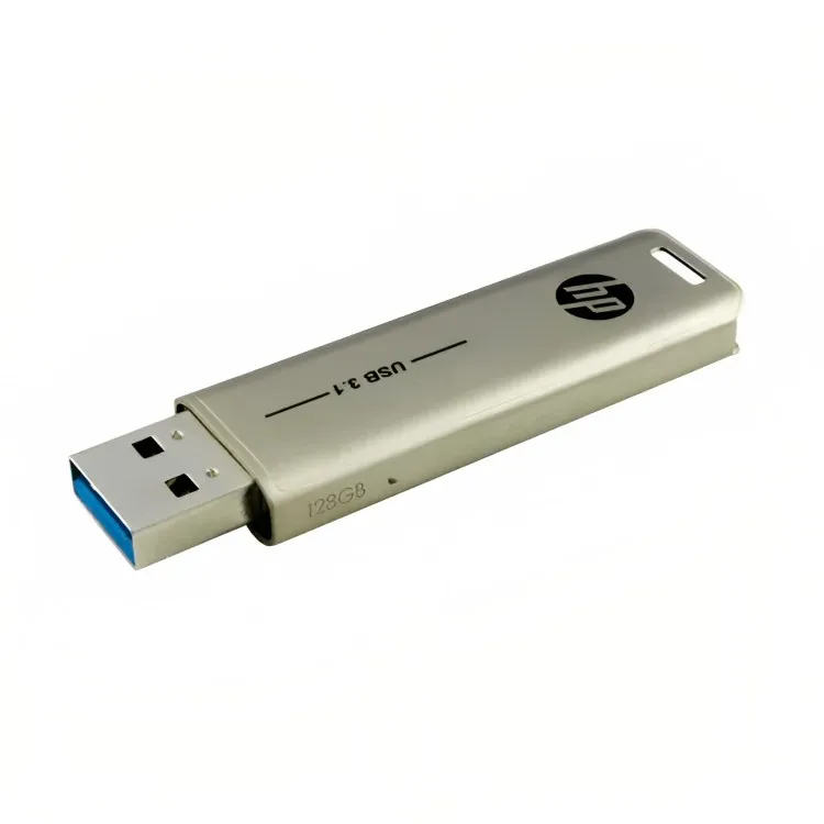Memoria USB HP 128GB x796w 3.1 Push-Pull Gris